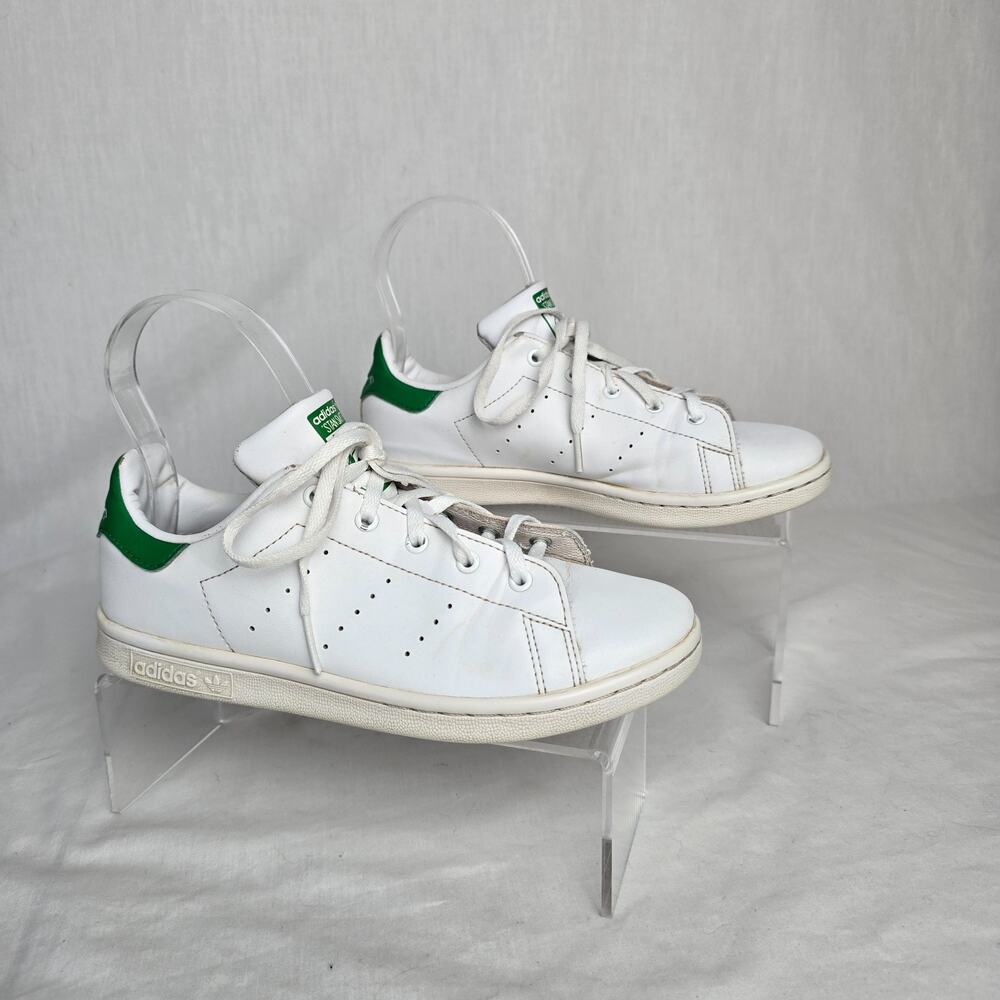 Adidas Stan Smith Sneakers Kid Size 3 White Green Ortholite APC 011001